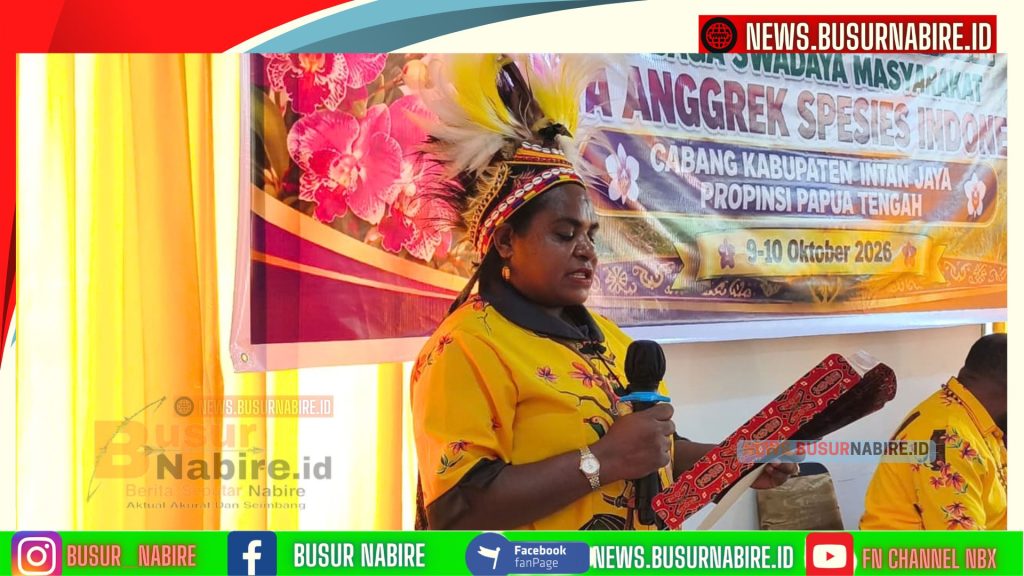 Melince Tipagau Pimpin LSM Cinta Anggrek Intan Jaya Priode 2025-2030 (Foto: BusurNabire)