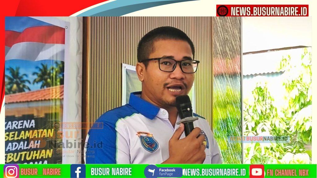 keselamatan berlalu lintas melalui kegiatan sosialisasi yang berlangsung di Aula SMA Negeri 1 Nabire (Foto: BusurNabire}