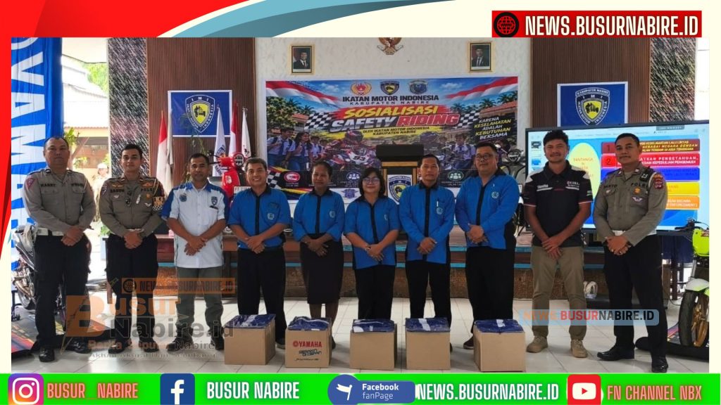 Selina Kafiar Apresiasi Sosialisasi Safety Riding IMI dan Polres Nabire di SMA Negeri 1 (Foto: BusurNabire)