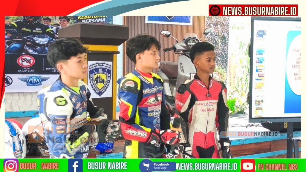La Ode Nuri: IMI Nabire Ajak Pelajar Tertib Berlalu Lintas dan Bina Pembalap Muda (Foto: BusurNabire)