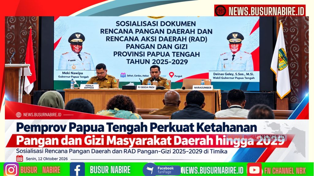 Pemprov Papua Tengah Perkuat Ketahanan Pangan dan Gizi hingga 2029 (Foto: Humas Pemprov)