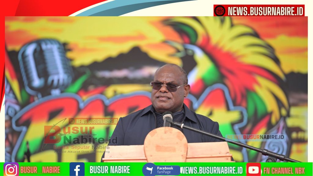 Papua Reggae Festival 2026, Meki Nawipa Serukan Perdamaian dan Dukung Musisi Muda (Foto: Humas Pemprov)