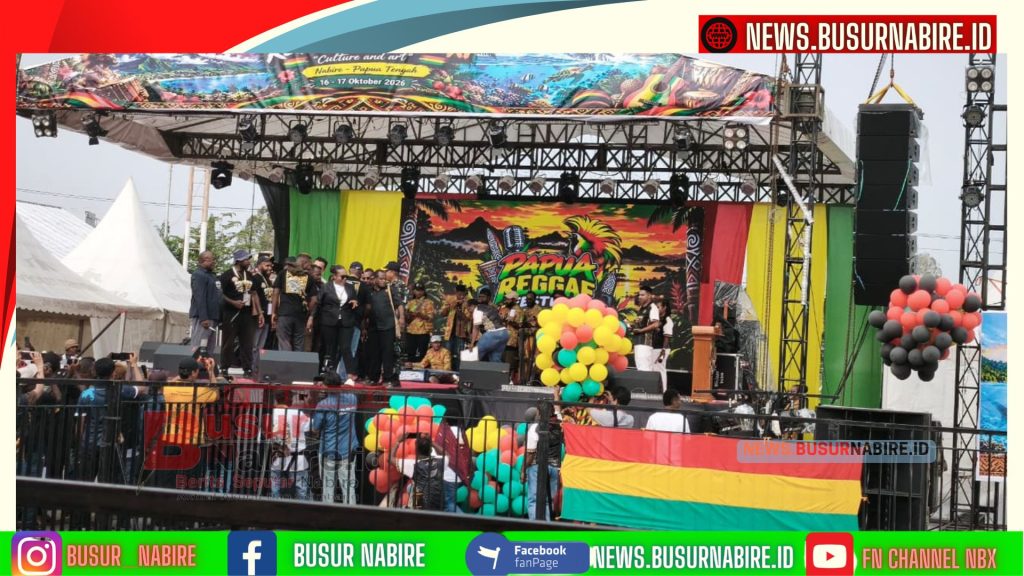 Papua Reggae Festival 2026, Meki Nawipa Serukan Perdamaian dan Dukung Musisi Muda (Foto: Humas Pemprov)