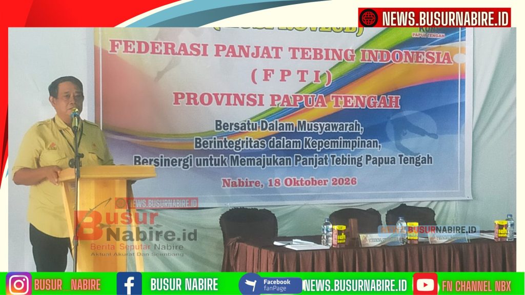 Yeki Tobay Resmi Buka Musprovlub FPTI Papua Tengah 2026, Dorong Prestasi Atlet
