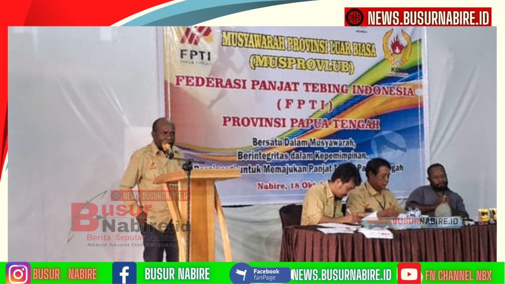 Fransiskus Magai Resmi Nahkodai FPTI Papua Tengah, Siap Cetak Atlet Berprestasi Nasional (Foto: BusurNabire)