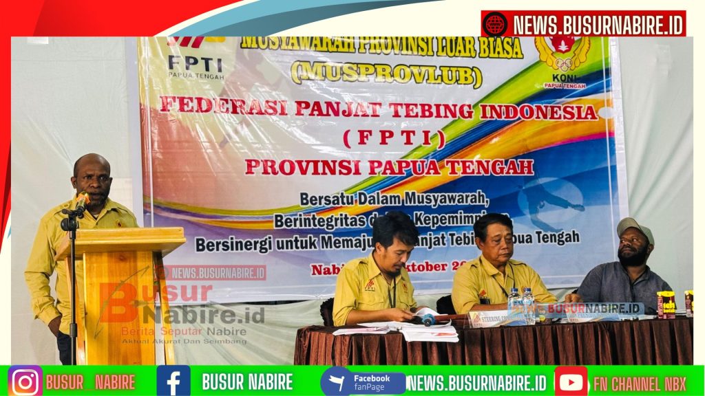 Fransiskus Magai Resmi Nahkodai FPTI Papua Tengah, Siap Cetak Atlet Berprestasi Nasional (Foto: BusurNabire)