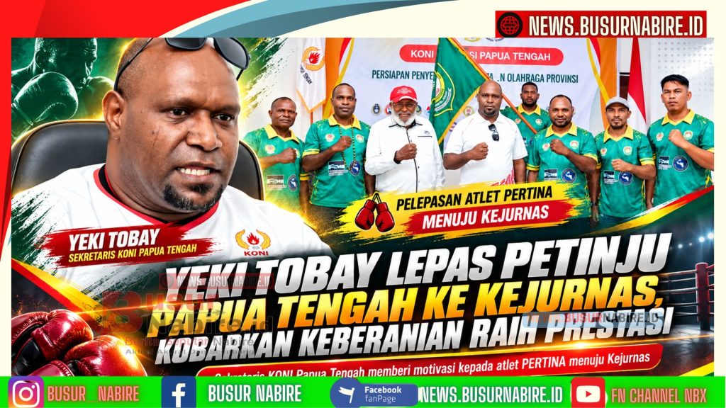 Yeki Tobay Lepas Petinju Papua Tengah ke Kejurnas, Kobarkan Keberanian Raih Prestasi
