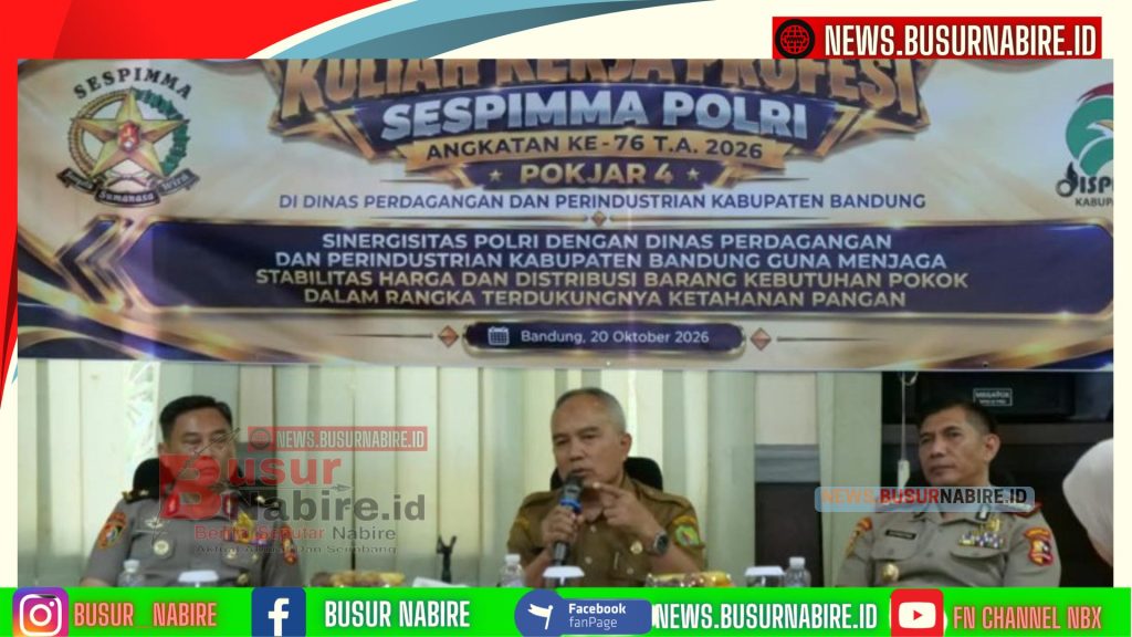 Polri Hadir Jaga Stabilitas Pangan, 25 Serdik Sespimma Angkatan ke-76 Perkuat Kolaborasi Strategis di Bandung