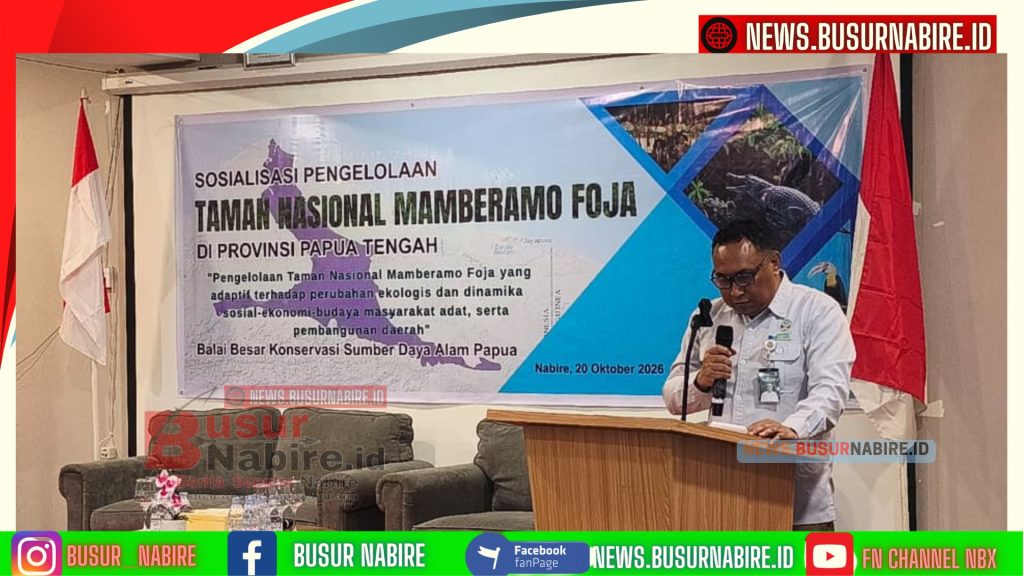 Kepala Balai Besar Konservasi Sumber Daya Alam (BBKSDA) Papua, Johny Santoso, S.Hut., M.Agr (Foto; BusurNabire)