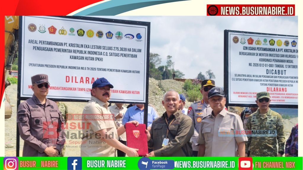Pejabat Tinggi Negara Tutup Tambang Emas Kristalin Di Nabire (Foto: BusurNabire)