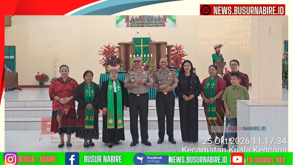 Kapolda Papua Tengah Gencarkan Layanan Darurat 110, Perkuat Keamanan dan Toleransi Jemaat (Humas Polda Papua tengah )