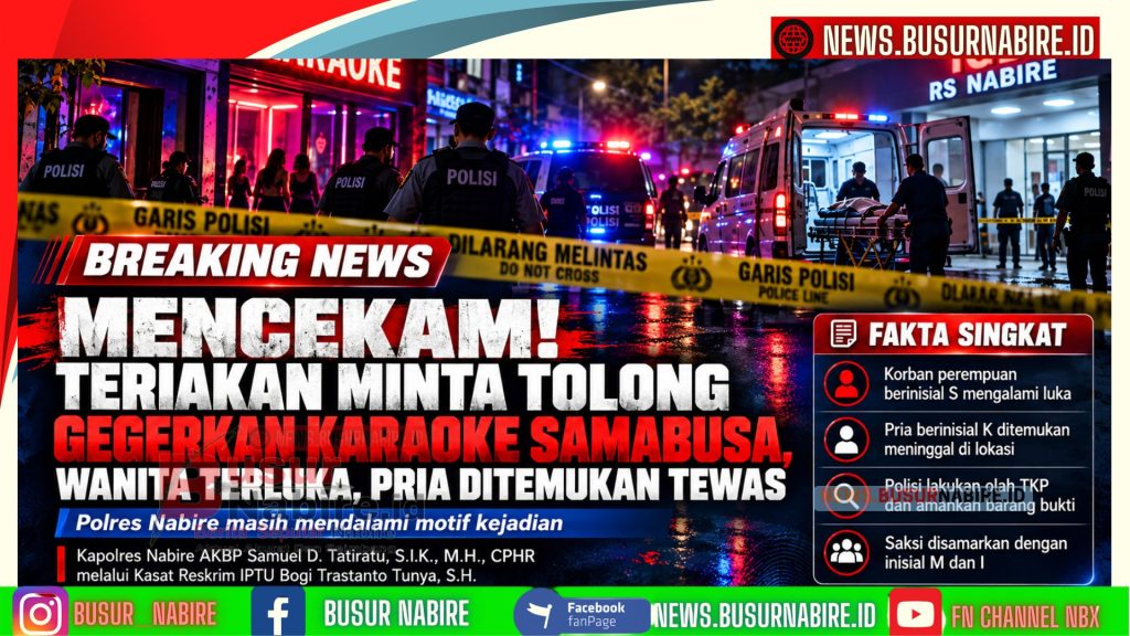 Mencekam! Teriakan Minta Tolong Gegerkan Karaoke Samabusa, Wanita Terluka, Pria Ditemukan Tewas (Foto: Istimewa)