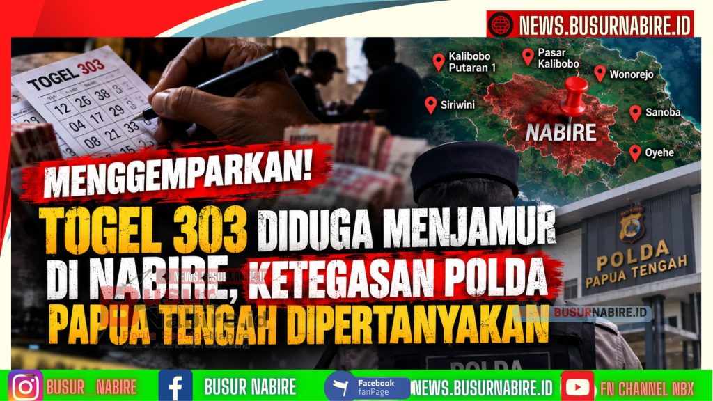 Dugaan Judi Togel 303 Kembali Marak di Nabire, Publik Pertanyakan Ketegasan Aparat Penegak Hukum Papua Tengah