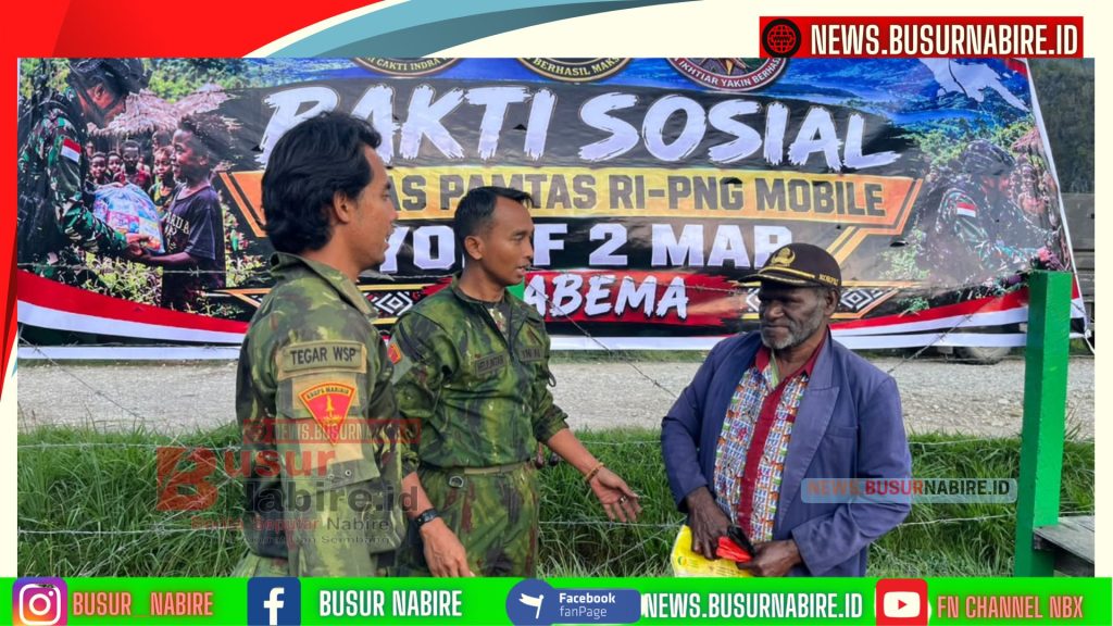 Bakti Untuk Komopa, Koops Tni Habema Hadirkan Pengabdian Nyata: Marinir Perbaiki Jembatan Dan Bagikan 200 Paket Sembako (Foto: BusurNabire)