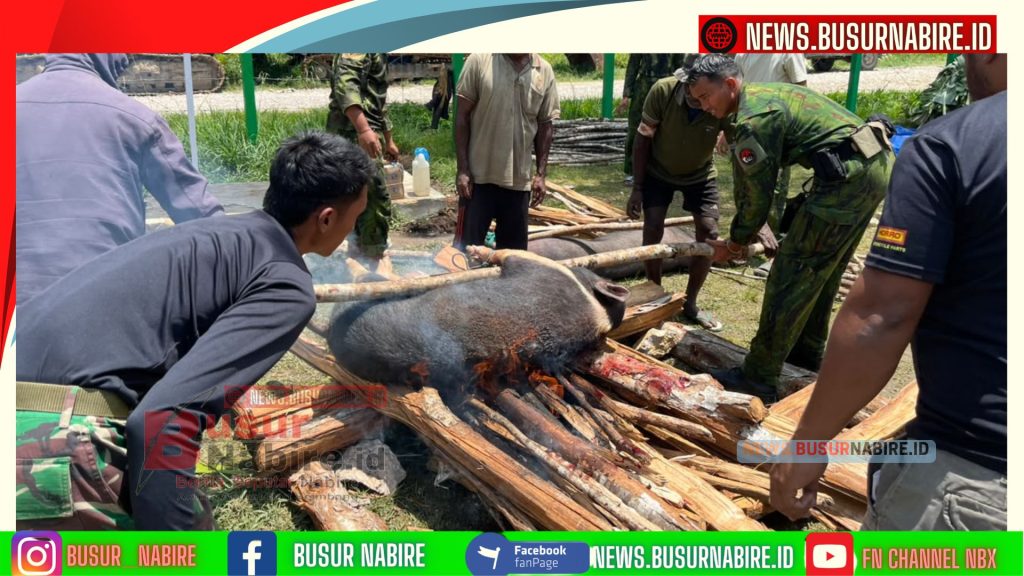 Bakti Untuk Komopa, Koops Tni Habema Hadirkan Pengabdian Nyata: Marinir Perbaiki Jembatan Dan Bagikan 200 Paket Sembako (Foto: BusurNabire)