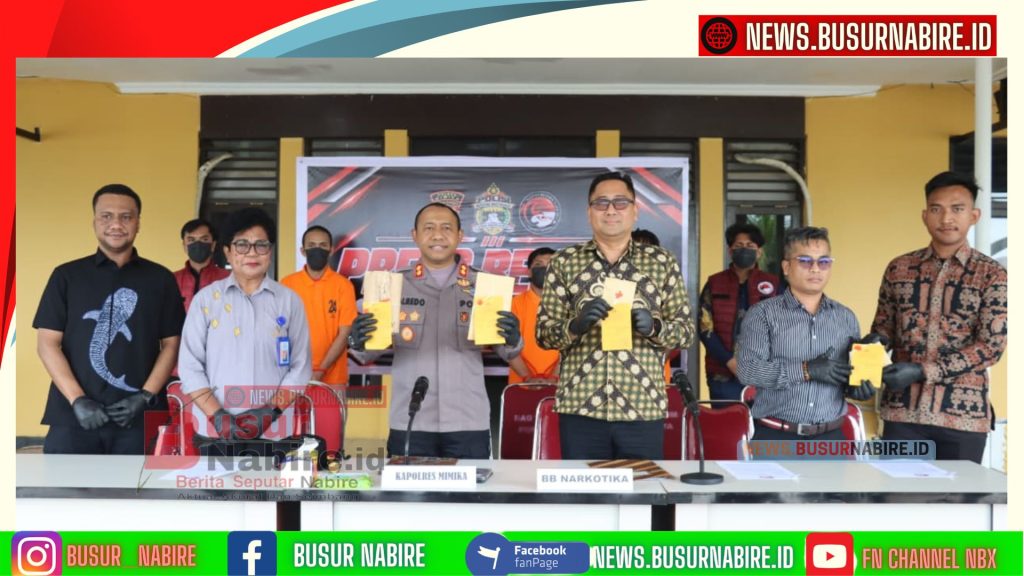 Polres Mimika Musnahkan Sabu dan Ganja Senilai Rp520 Juta, 28 Tersangka Narkoba Ditangkap dalam Tiga Bulan (Foto: Humas POlres Mimika)