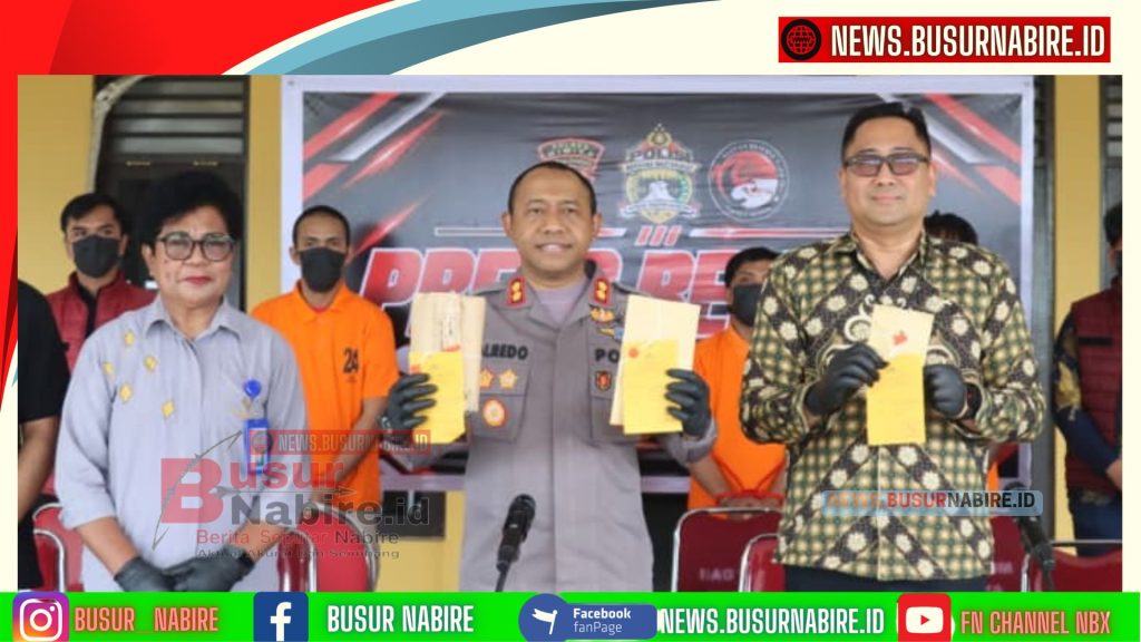 Polres Mimika Musnahkan Sabu dan Ganja Senilai Rp520 Juta, 28 Tersangka Narkoba Ditangkap dalam Tiga Bulan (Foto: Humas POlres Mimika)